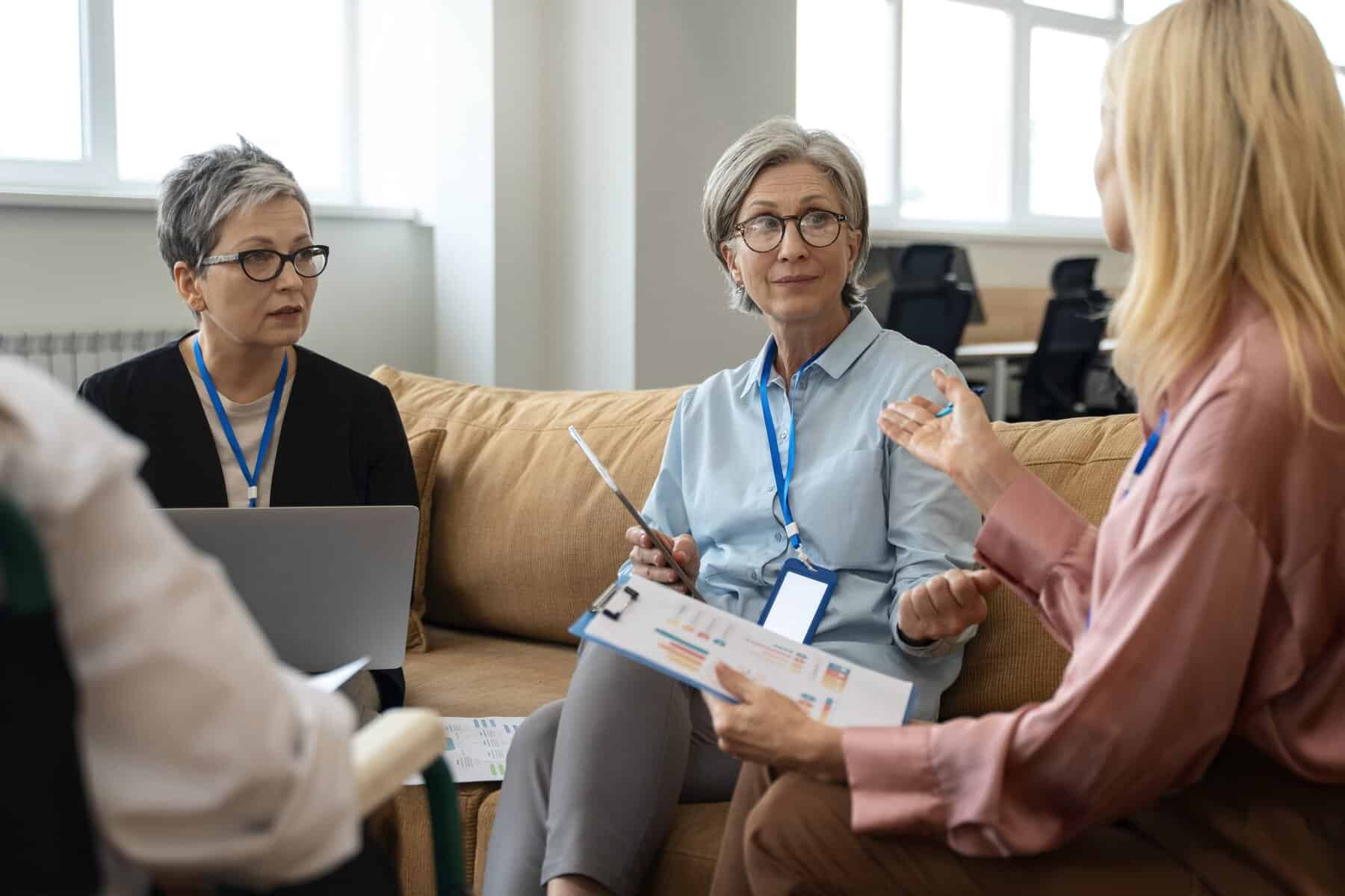 Senior Living Survey Readiness Team Reviewing Documentation And Workflows Before Inspection
